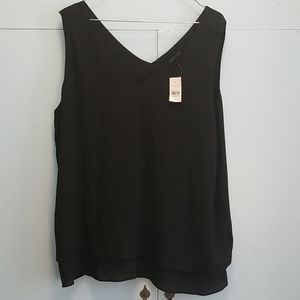 2/ $25 Ann Taylor Factory black top double layer